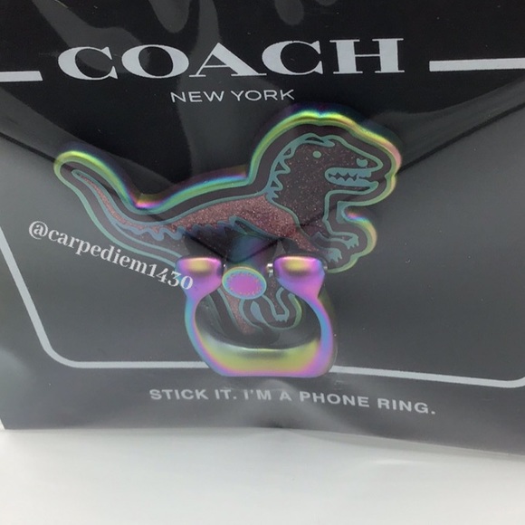 Coach Accessories Coach Rexy Oil Slick Phone Ring Stand Poshmark
